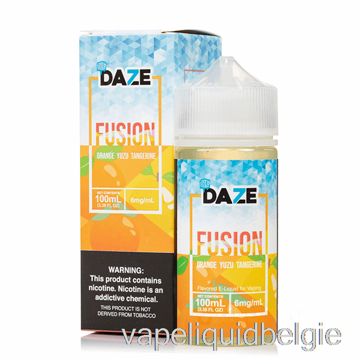 Vape België Ijskoude Sinaasappel Yuzu Mandarijn - 7 Daze Fusion - 100ml 3mg